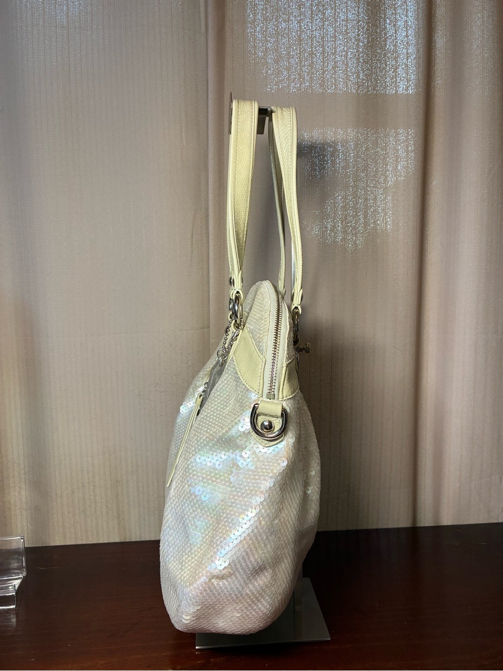 Coach Poppy Sequin Dome Satchel - Picture 3 of 8